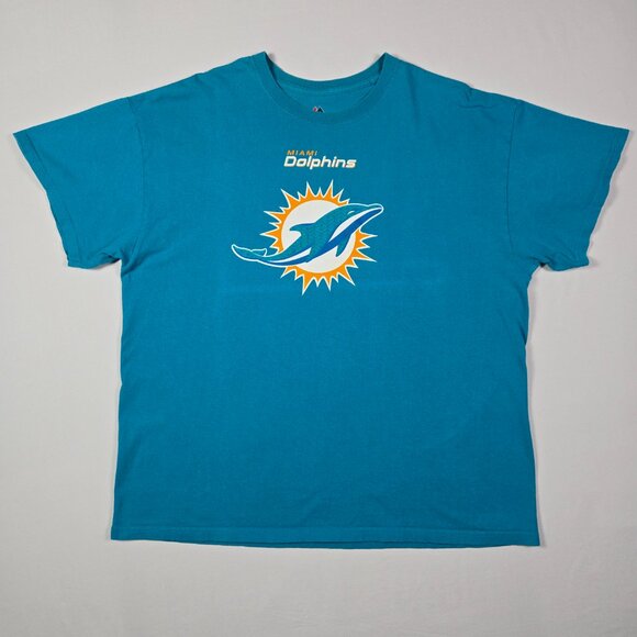 Miami Dolphins NFL XL‎ Tee Aqua Graphic Tee Game Day Tailgate Retro Streetwear - Picture 3 of 9